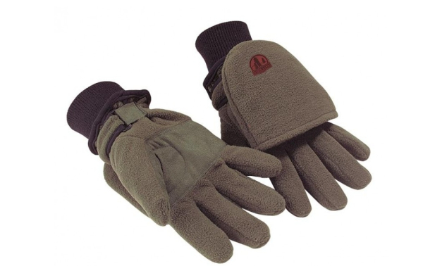 Thermofleece - Handschuhe , Jagd Fleece, Fäustling, wendbar - Größe M